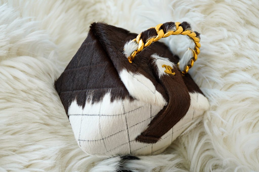 Rare Luxury: Why the Vintage Chanel Calf Hair Cube Bag is the Ultimate Fashion Statement