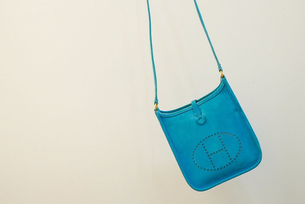 The Holy Grail Mini Bag: The Hermes Evelyne TPM in Ultra-Rare Doblis Suede