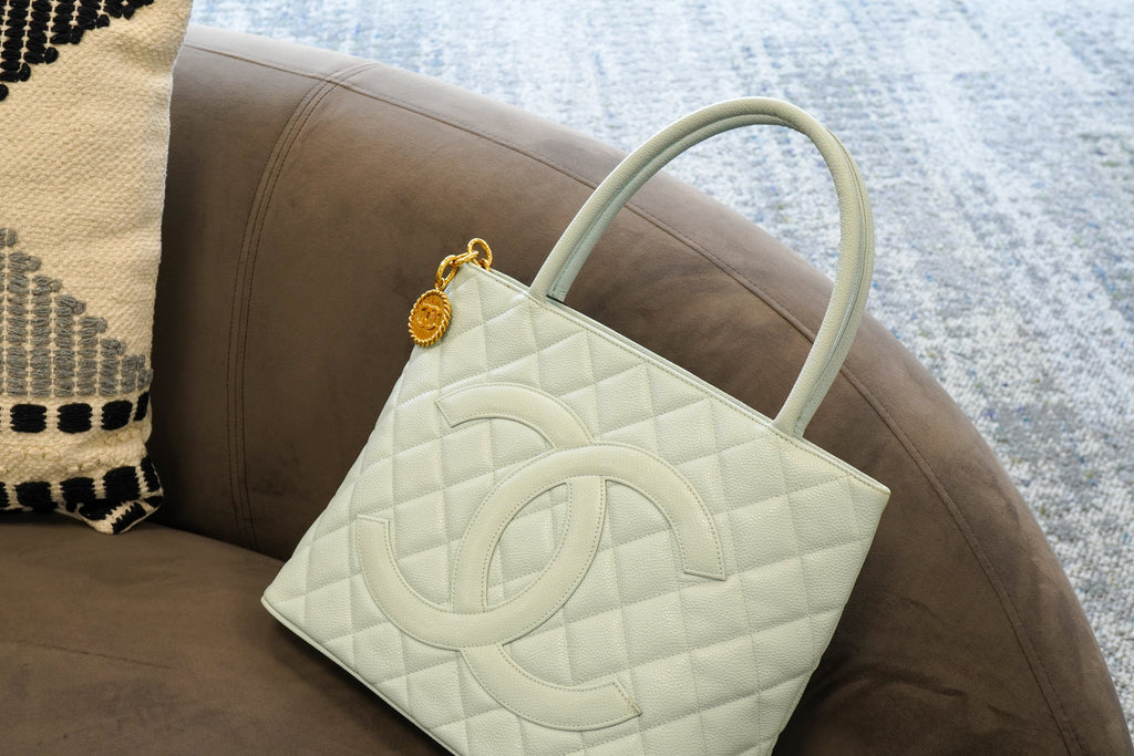 Timeless Elegance: Why the Vintage Chanel Medallion Tote in Light Blue Is a Collector’s Dream