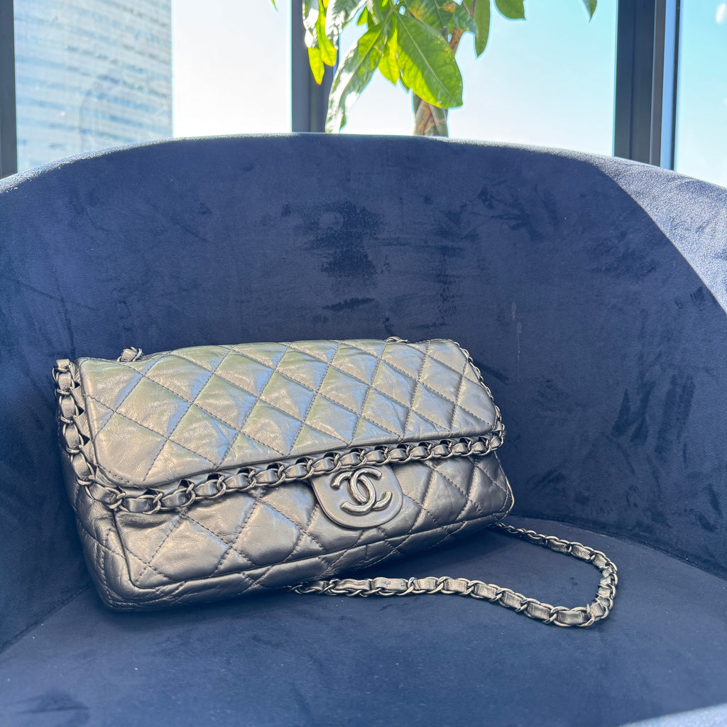 Effortlessly Cool: The Edgy Allure of the Gunmetal CHANEL Bag