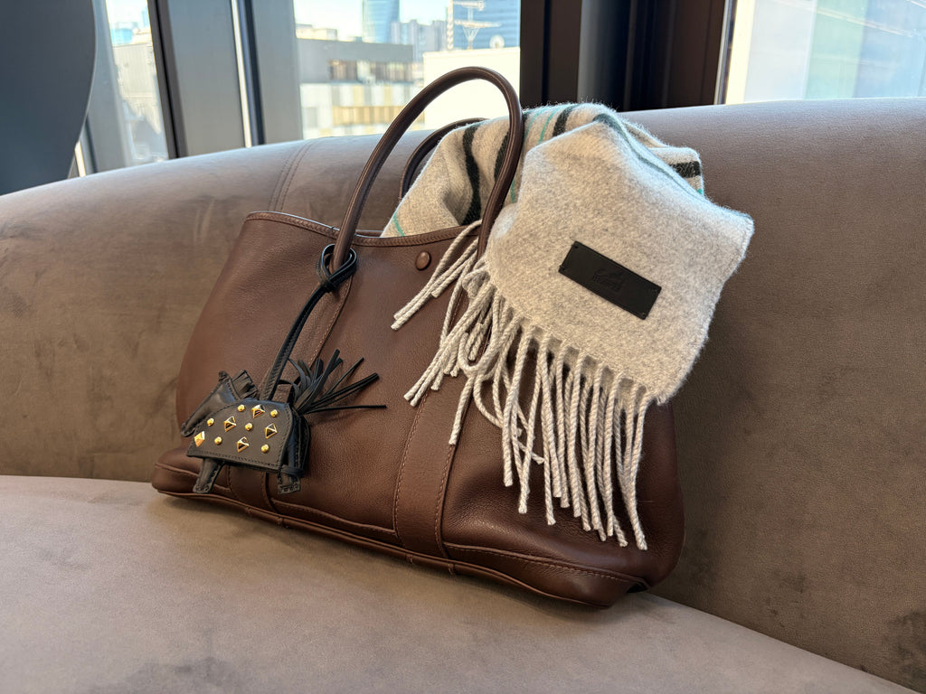 Elevated Everyday Style: Hermès Garden Party TPM Havane with Rodeo Charm