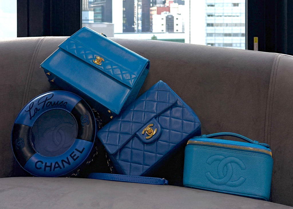 Blue item collection of Chanel bags