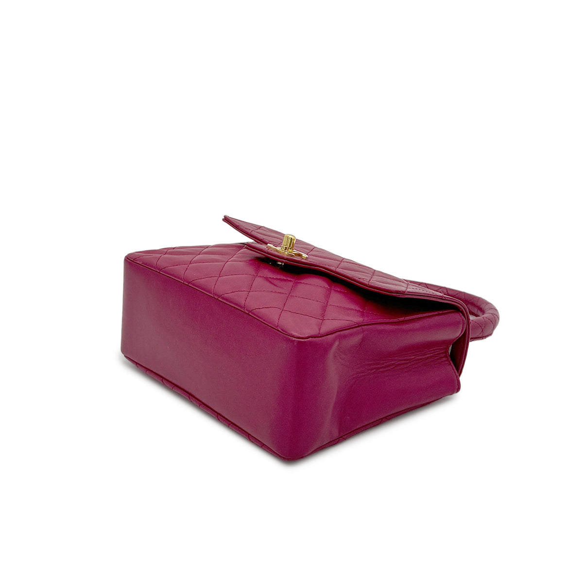 CHANEL VINTAGE HAND BAG PINK LAMB SKIN 90185101