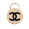 CHANEL VINTAGE ROUND VANITY HAND BAG BEIGE ENAMEL 90187902 - PURPOSE