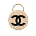 CHANEL VINTAGE ROUND VANITY HAND BAG BEIGE ENAMEL 90187902 - PURPOSE