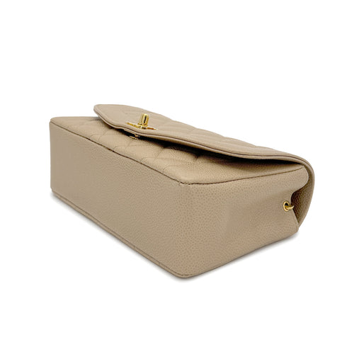 CHANEL VINTAGE DIANA SMALL CHAIN SHOULDER BAG BEIGE CAVIAR SKIN 90188207 - PURPOSE