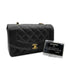 CHANEL VINTAGE DIANA SMALL CHAIN SHOULDER BAG BLACK CAVIAR SKIN 90190799 - PURPOSE