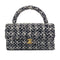 CHANEL VINTAGE PARENT-CHILD BAG PARENT ONLY BLACK TWEED × SEQUIN 90204188 - PURPOSE