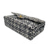 CHANEL VINTAGE PARENT-CHILD BAG PARENT ONLY BLACK TWEED × SEQUIN 90204188 - PURPOSE