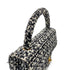 CHANEL VINTAGE PARENT-CHILD BAG PARENT ONLY BLACK TWEED × SEQUIN 90204188 - PURPOSE
