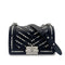 CHANEL PEARL BOYCHANEL SMALL CHAIN SHOULDER BAG BLACK LEATHER 90208965 - PURPOSE
