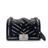 CHANEL PEARL BOYCHANEL SMALL CHAIN SHOULDER BAG BLACK LEATHER 90208965 - PURPOSE