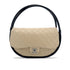 CHANEL HULA HOOP CROSS HAND BAG BEIGE BLACK LAMB SKIN 90208969 - PURPOSE