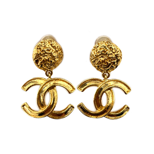 CHANEL VINTAGE EARRINGS COCOMARK ACCESSORY 95A 90260450