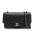 CHANEL VINTAGE CLASSIC FLAP MEDIUM CHAIN SHOULDER BAG BLACK CAVIAR SKIN SHW 90212711 - PURPOSE
