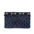 CHANEL VINTAGE CHAIN SHOULDER BAG BLUE DENIM 90212714