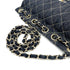 CHANEL VINTAGE CHAIN SHOULDER BAG BLUE DENIM 90212714
