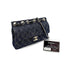 CHANEL VINTAGE CHAIN SHOULDER BAG BLUE DENIM 90212714