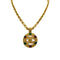 CHANEL VINTAGE NECKLACE COCOMARK ROUND COLORSTONE ACCESSORY 94A 90213284 - PURPOSE