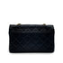 CHANEL VINTAGE WOOD FLAP CHAIN SHOULDER BAG BLACK CAVIAR SKIN 90213611