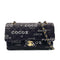 CHANEL VINTAGE CLASSIC FLAP MEDIUM CHAIN SHOULDER BAG BLACK CANVAS 90213978 - PURPOSE