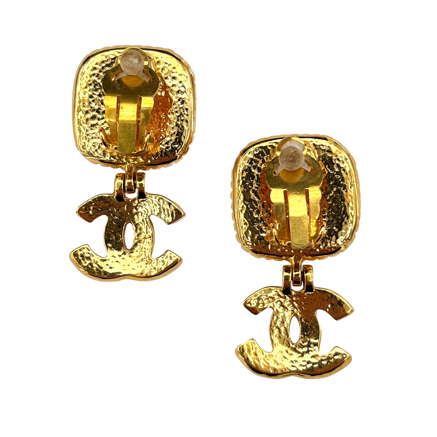 CHANEL VINTAGE EARRINGS COCOMARK COLOR STONE ACCESSORY 96A 90214972