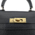 HERMES MINI KELLY 20 SELLER BLACK ARDENNES HAND SHOULDER BAG 〇U 90216546 - PURPOSE