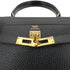 HERMES MINI KELLY 20 SELLER BLACK ARDENNES HAND SHOULDER BAG 〇U 90216546 - PURPOSE