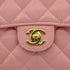 CHANEL VINTAGE MINI SQUARE 17 CHAIN SHOULDER BAG PINK CAVIAR SKIN 90217452