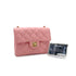 CHANEL VINTAGE MINI SQUARE 17 CHAIN SHOULDER BAG PINK CAVIAR SKIN 90217452