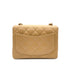 CHANEL VINTAGE MINI SQUARE 17 CHAIN SHOULDER BAG BEIGE CAVIAR SKIN 90220262