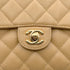 CHANEL VINTAGE MINI SQUARE 17 CHAIN SHOULDER BAG BEIGE CAVIAR SKIN 90220262