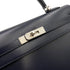HERMES KELLY 32 SELLIER GUILLOCHE NAVY BOXCALF HAND SHOULDER BAG □G SHW 90221030 - PURPOSE