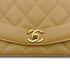 CHANEL VINTAGE DIANA SMALL CHAIN SHOULDER BAG BEIGE CAIVAR SKIN 90223306 - PURPOSE
