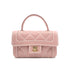 CHANEL VINTAGE WILDSTITCH HAND BAG PINK LAMB SKIN 90224533