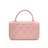 CHANEL VINTAGE WILDSTITCH HAND BAG PINK LAMB SKIN 90224533