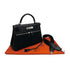 HERMES KELLY LAKIS 28 BLACK BOXCALF TOILE OFFICIER HAND SHOULDER BAG □J SHW 90224703