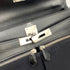 HERMES KELLY LAKIS 28 BLACK BOXCALF TOILE OFFICIER HAND SHOULDER BAG □J SHW 90224703 - PURPOSE