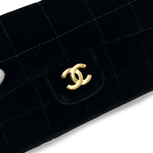 CHANEL VINTAGE MINI CHOCOLATE BAR BLACK VELOR 90225296 - PURPOSE