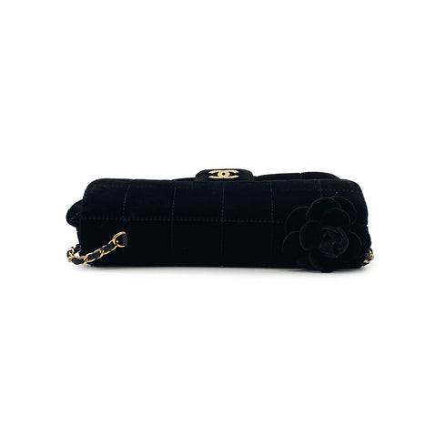 CHANEL VINTAGE MINI CHOCOLATE BAR BLACK VELOR 90225296 - PURPOSE