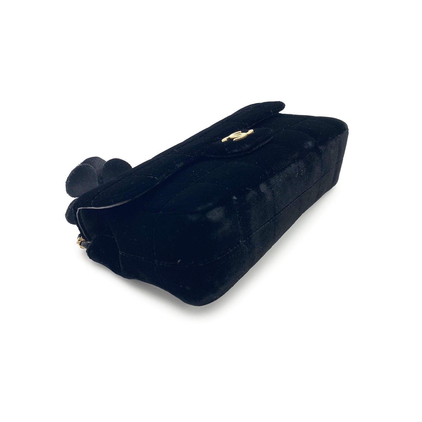 CHANEL VINTAGE MINI CHOCOLATE BAR BLACK VELOR 90225296