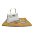 HERMES MINI KELLY 20 WHITE GRAINE HAND SHOULDER BAG 〇O GOLD HARDWARE 90227517