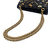 CHANEL 2.55 EMBROIDERY CHAIN SHOULDER BAG ICON BLACK CALF SKIN 90226493