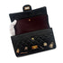 CHANEL 2.55 EMBROIDERY CHAIN SHOULDER BAG ICON BLACK CALF SKIN 90226493