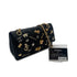 CHANEL 2.55 EMBROIDERY CHAIN SHOULDER BAG ICON BLACK CALF SKIN 90226493