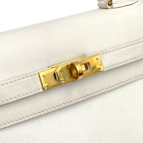HERMES MINI KELLY 20 WHITE GRAINE HAND SHOULDER BAG 〇O 90227517 - PURPOSE