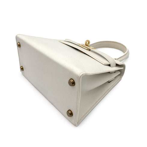HERMES MINI KELLY 20 WHITE GRAINE HAND SHOULDER BAG 〇O 90227517 - PURPOSE
