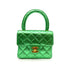 CHANEL VINTAGE PARENT-CHILD BAG METALLIC GREEN LAMB SKIN 90228454 - PURPOSE