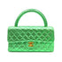 CHANEL VINTAGE PARENT-CHILD BAG METALLIC GREEN LAMB SKIN 90228454 - PURPOSE