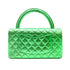 CHANEL VINTAGE PARENT-CHILD BAG METALLIC GREEN LAMB SKIN 90228454 - PURPOSE